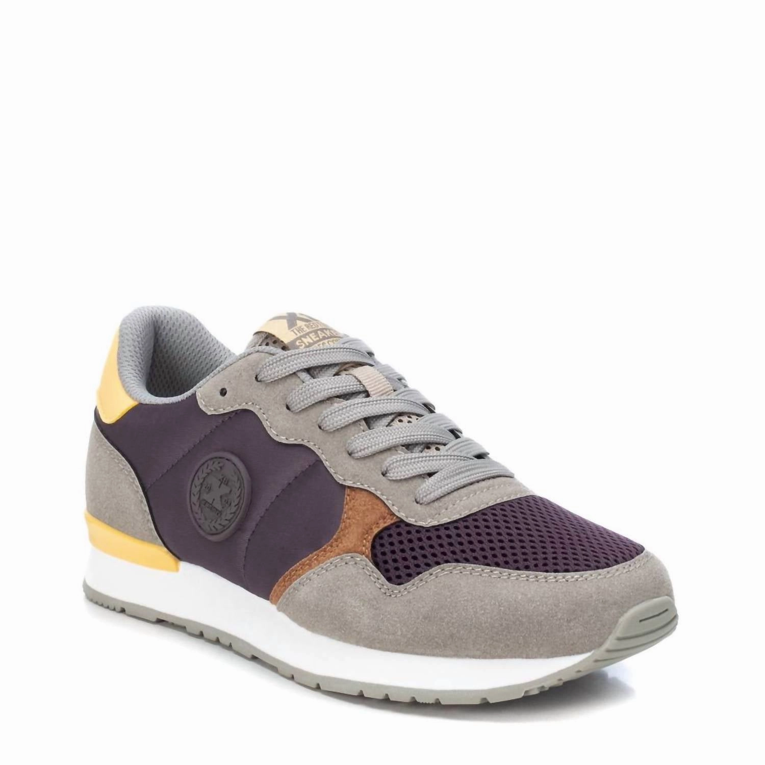 Women's Lace-Up Sneakers In Purple Gym Casual Luxe support