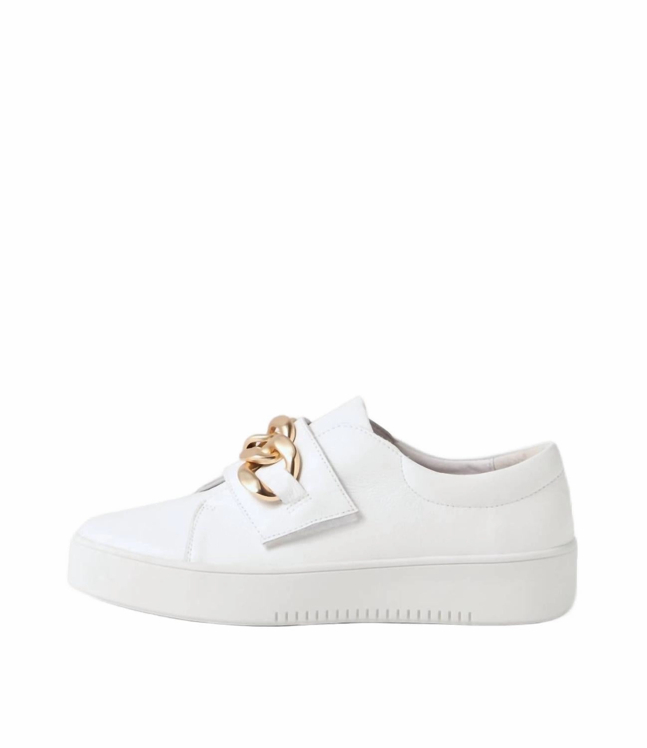 Midsole Cushion Women's Layant Leather Sneakers In White