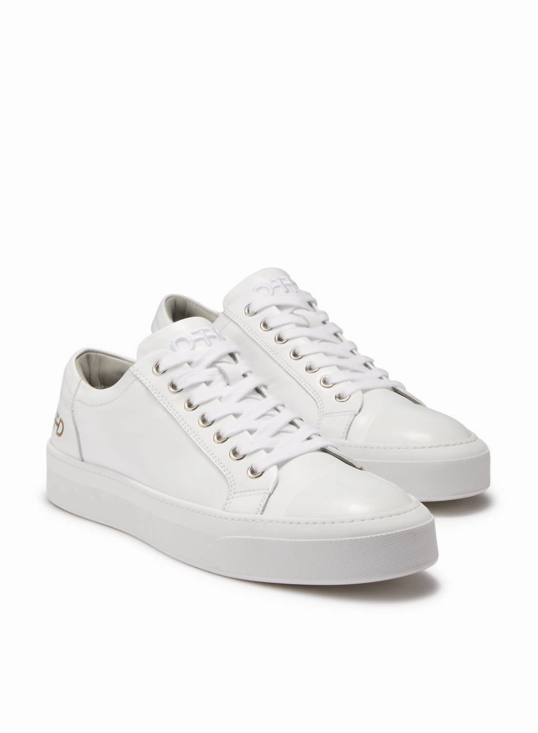 Women's Leather Low-Top Sneaker In White Thermoregulation Technology