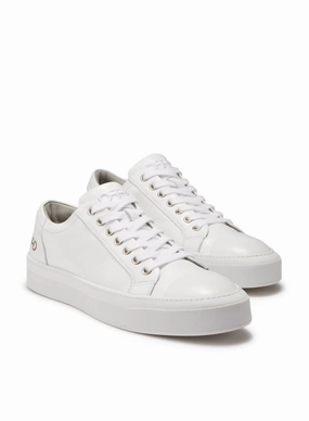 Step Ease Women's Leather Low-Top Sneaker In White