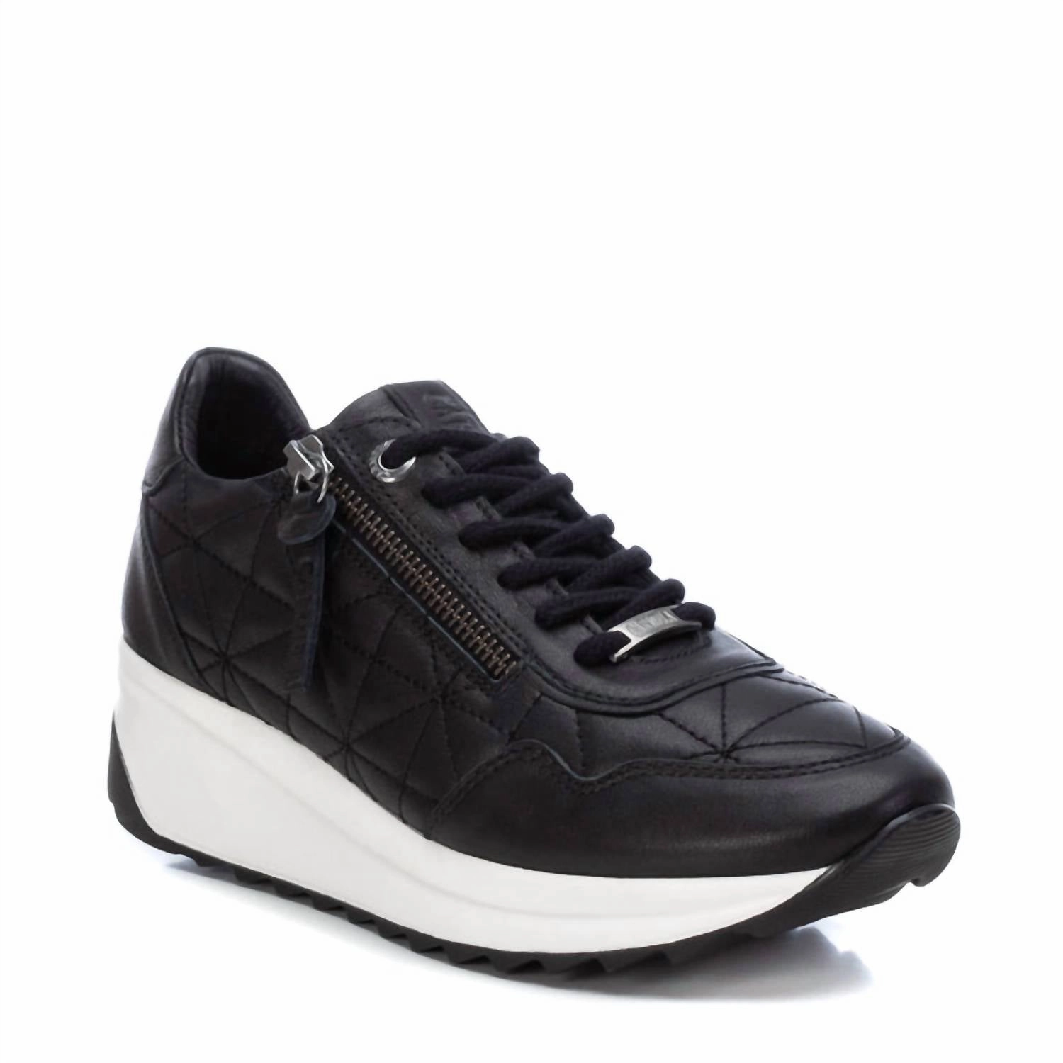 All Terrain Shoes Women's Leather Sneakers In Black
