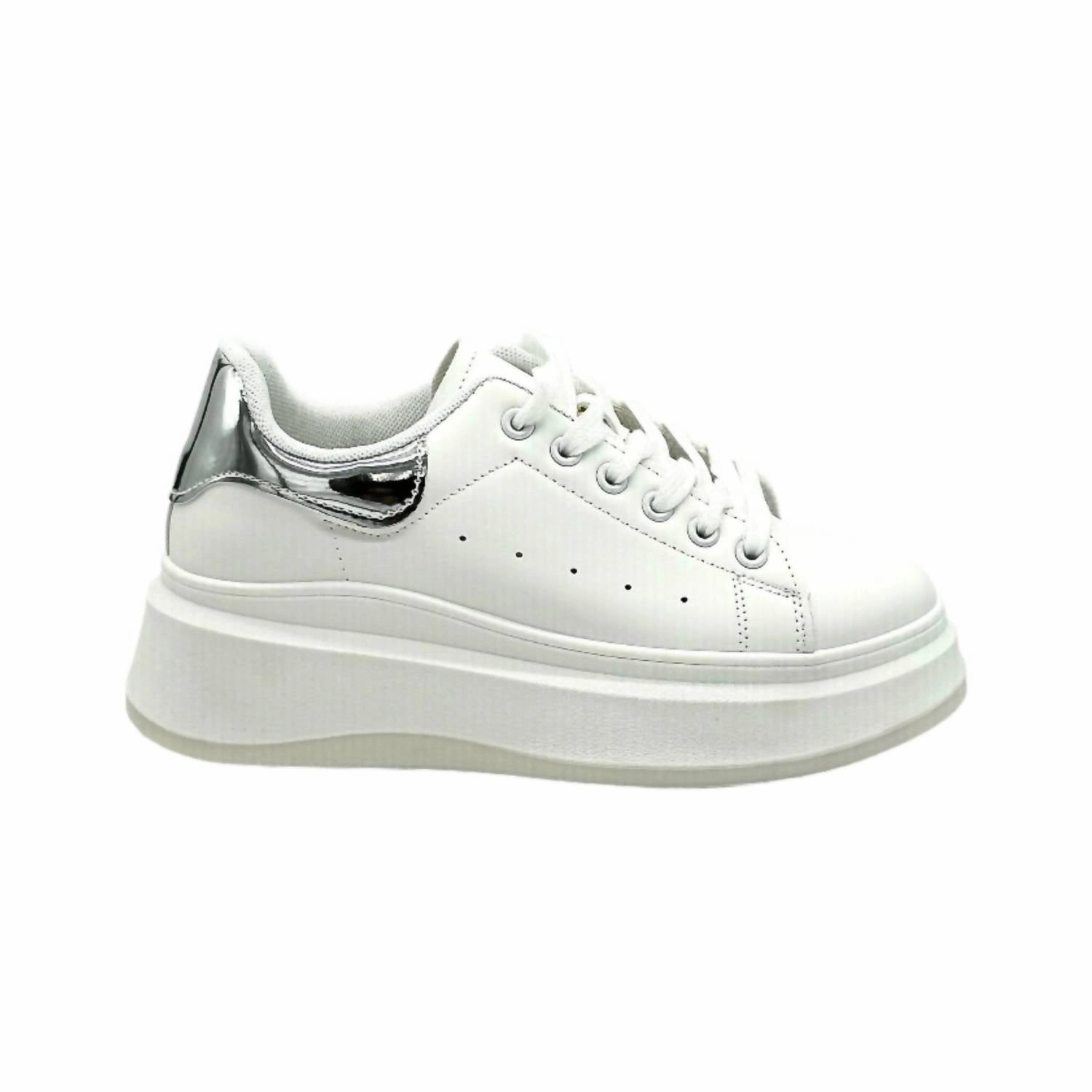 Active Schedule Women's Leros Comfort Sneaker In Silver/white