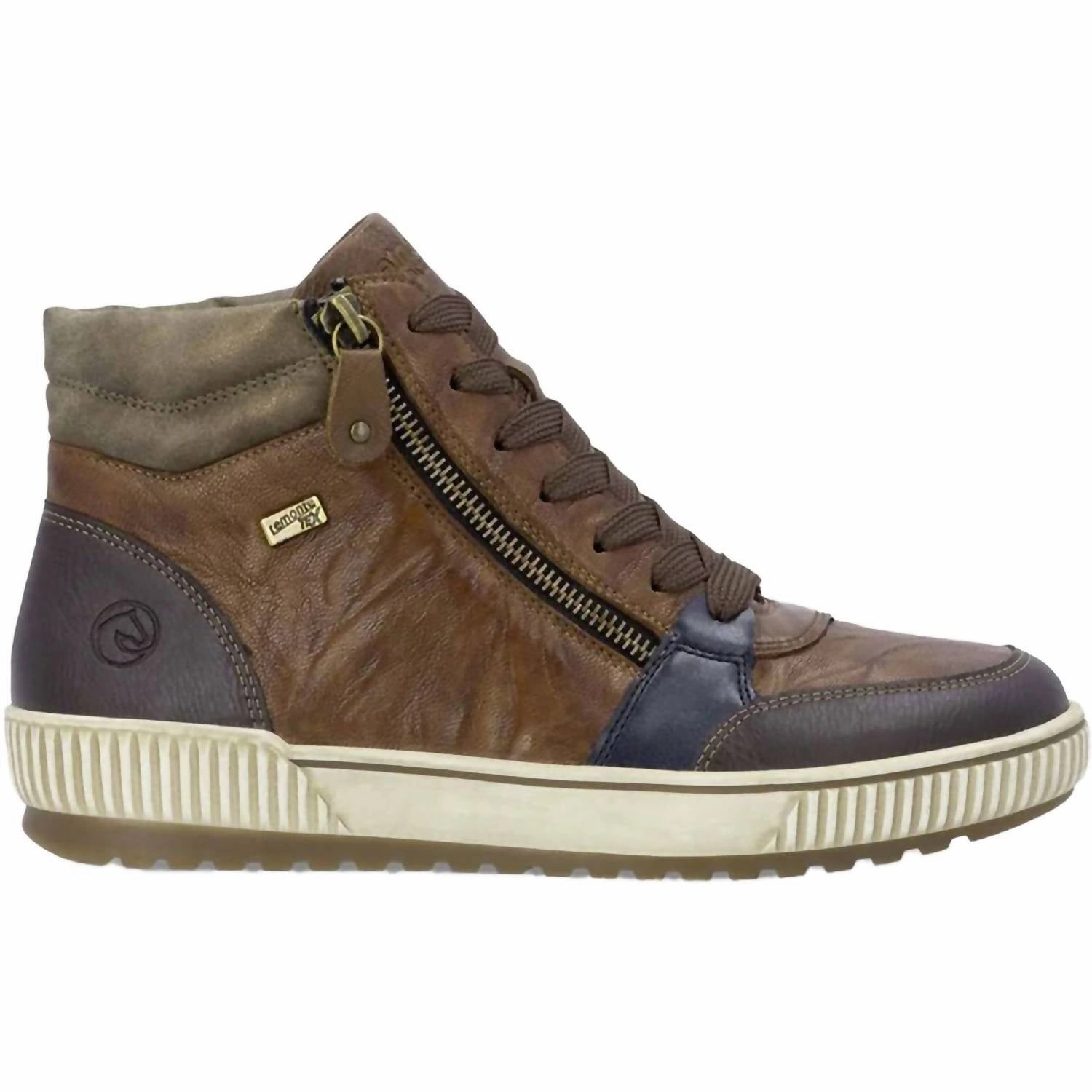 Women's Maditta 78 Waterproof High-Top Leather Sneaker In Havanna/noce/pazifik Shock Vibe Cross City