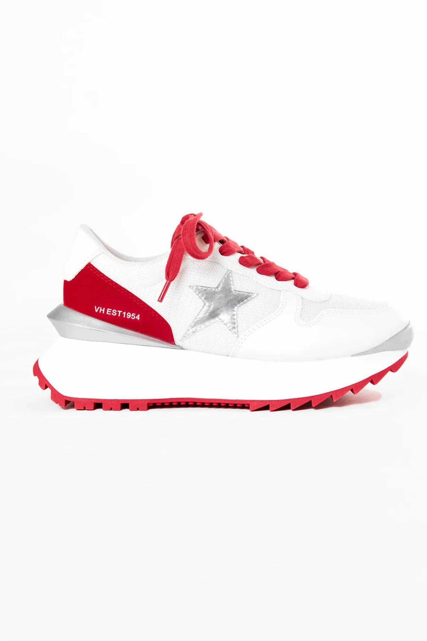 Responsive Midsole Luxurious lining Women's Major Platform Sneakers In Red