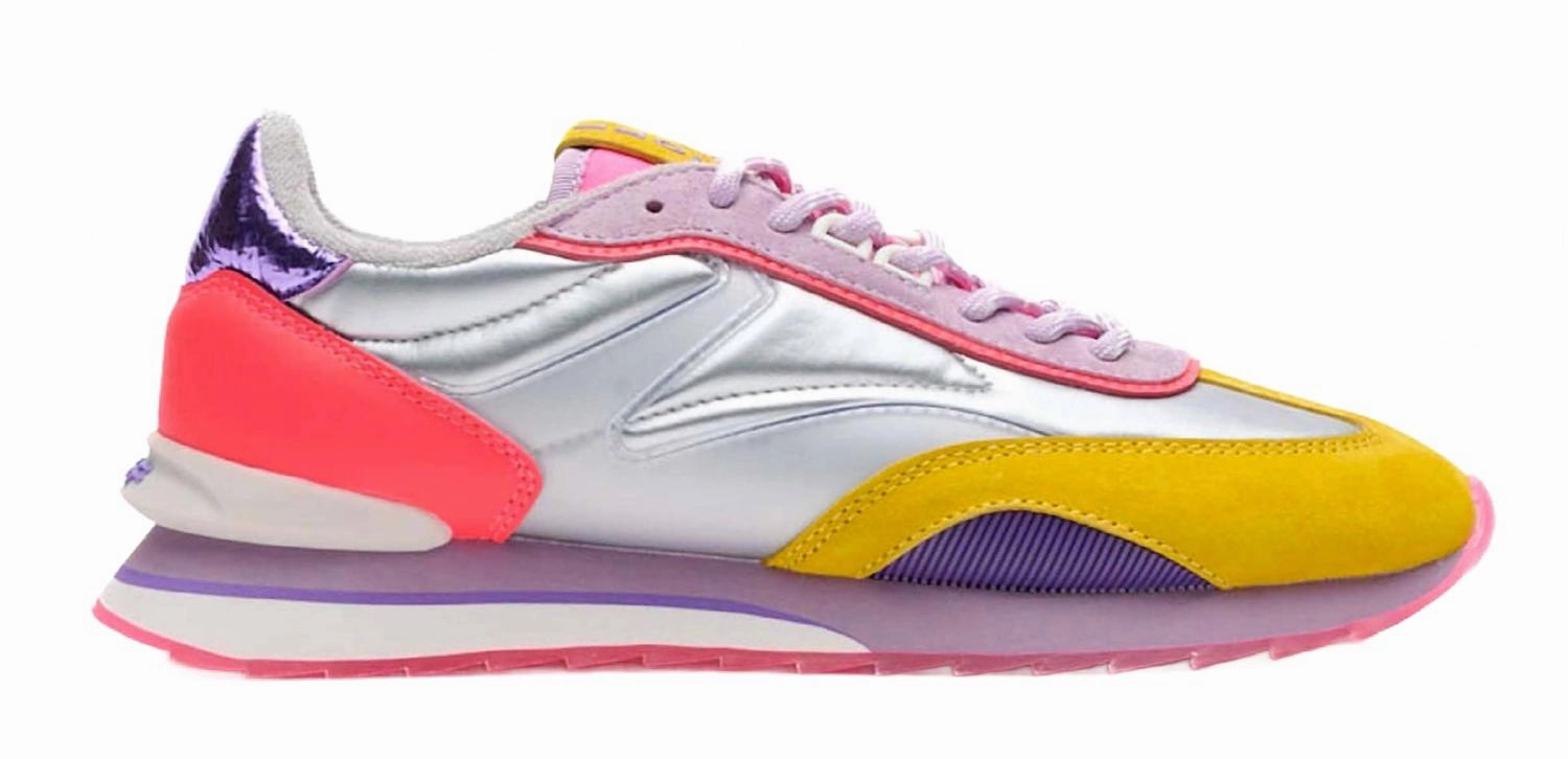 Cushioned Midsole Design Women's Mangosteen Sneakers In Metallic Multicolor