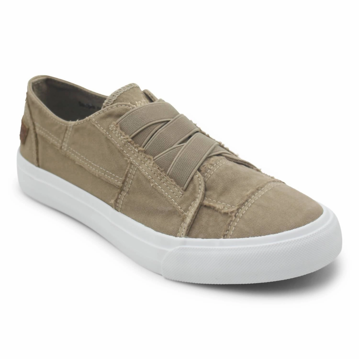 Women's Marley Sneaker In Cream Coffee Color Washed Canvas Motion Balance