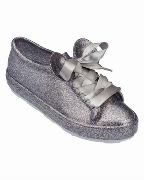 Chill Vibe Soft Grip Women's Melissa Be Disney Sneakers In Silver Cloud