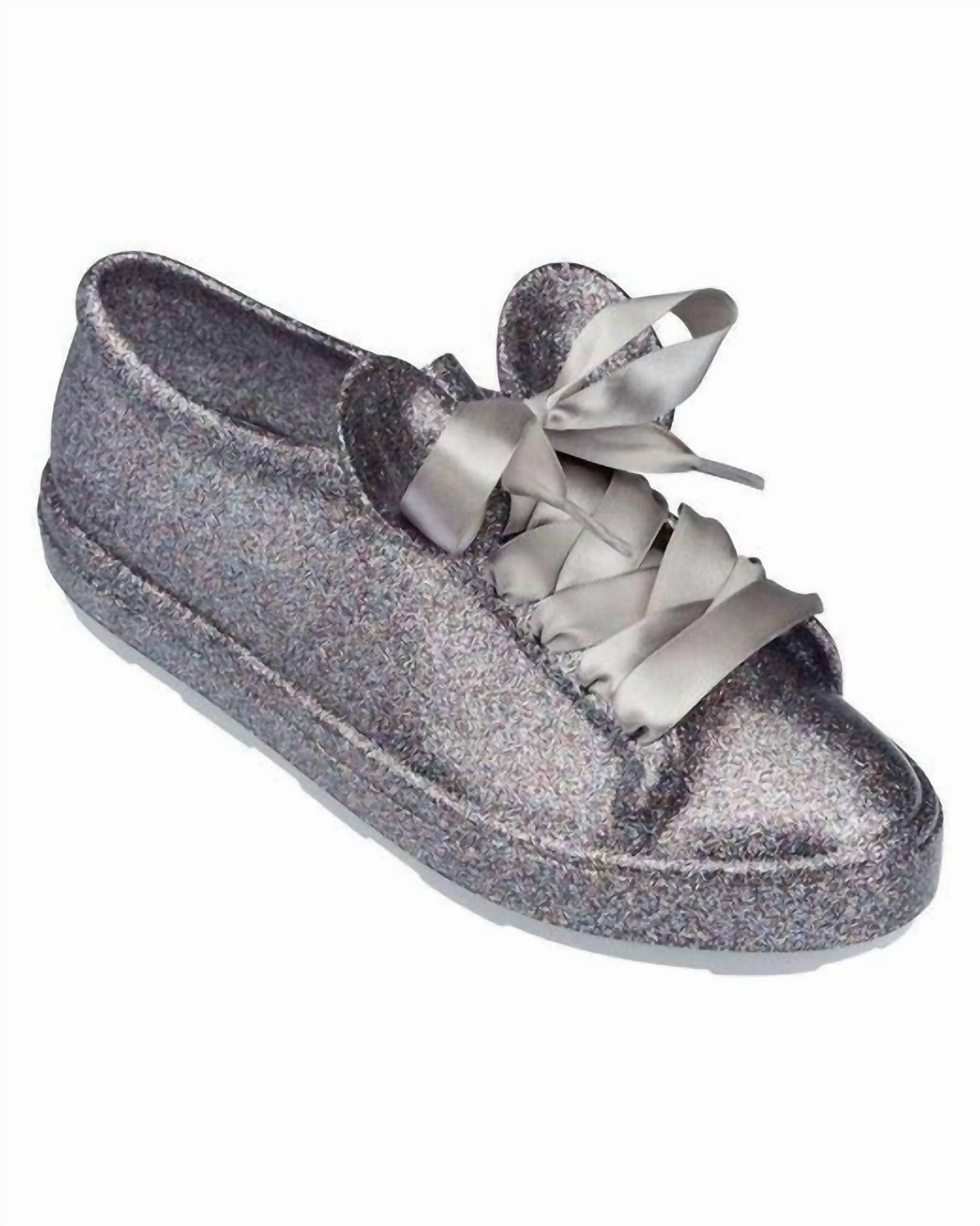 Chill Vibe Soft Grip Women's Melissa Be Disney Sneakers In Silver Cloud