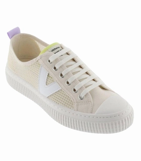 Easy Footwear Stretchable Women's Mesh Sneaker In White
