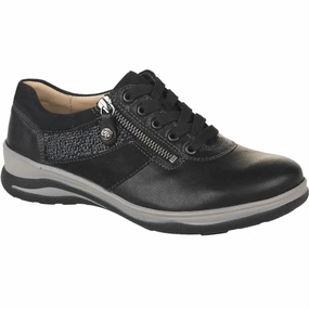 Women's Mitzy Sneaker In Black Rocky Padded Heel Counter