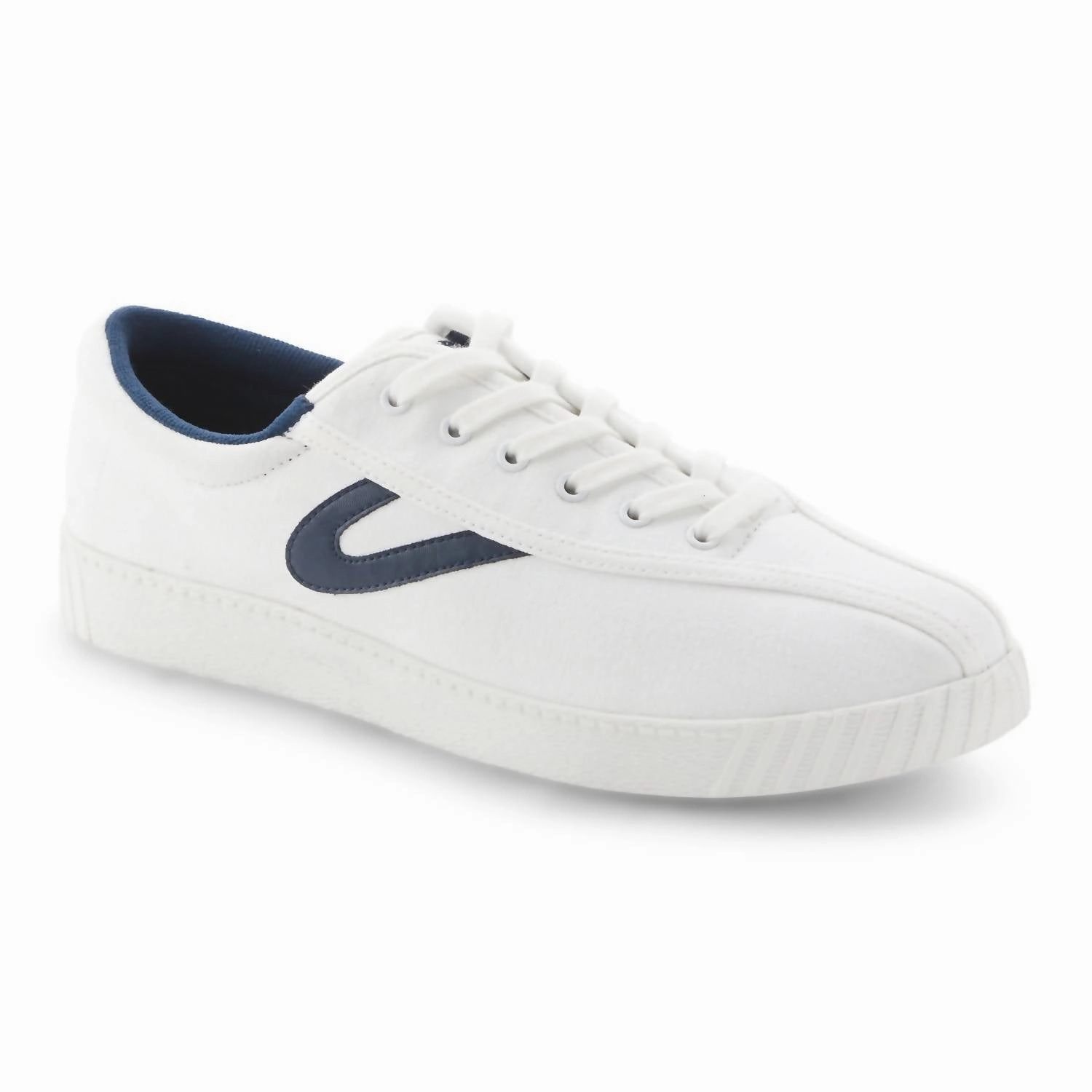 Women's Nylite Plus Canvas In White Navy Home Style Track Walk