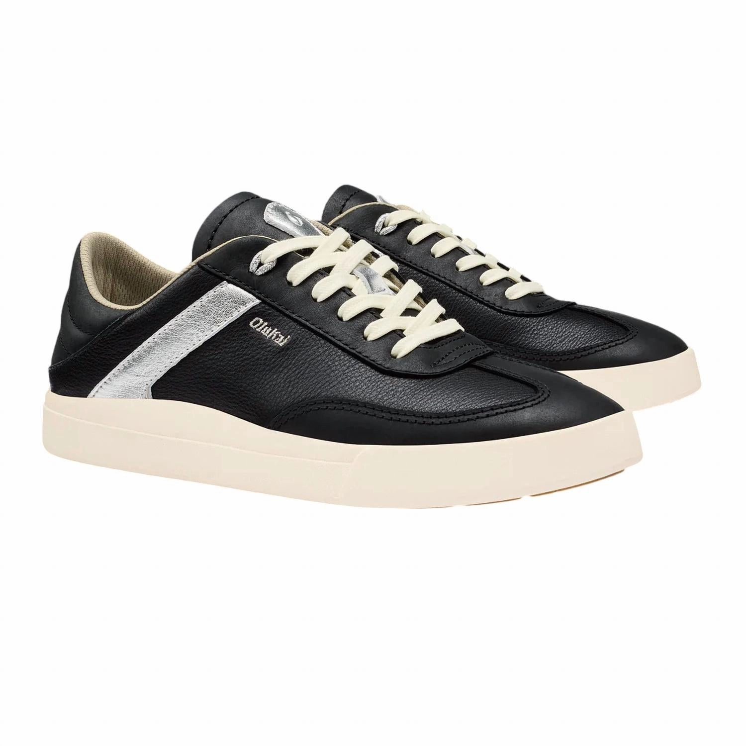 Women's Olukai Ha'upu Sneaker In Black Textured Surface