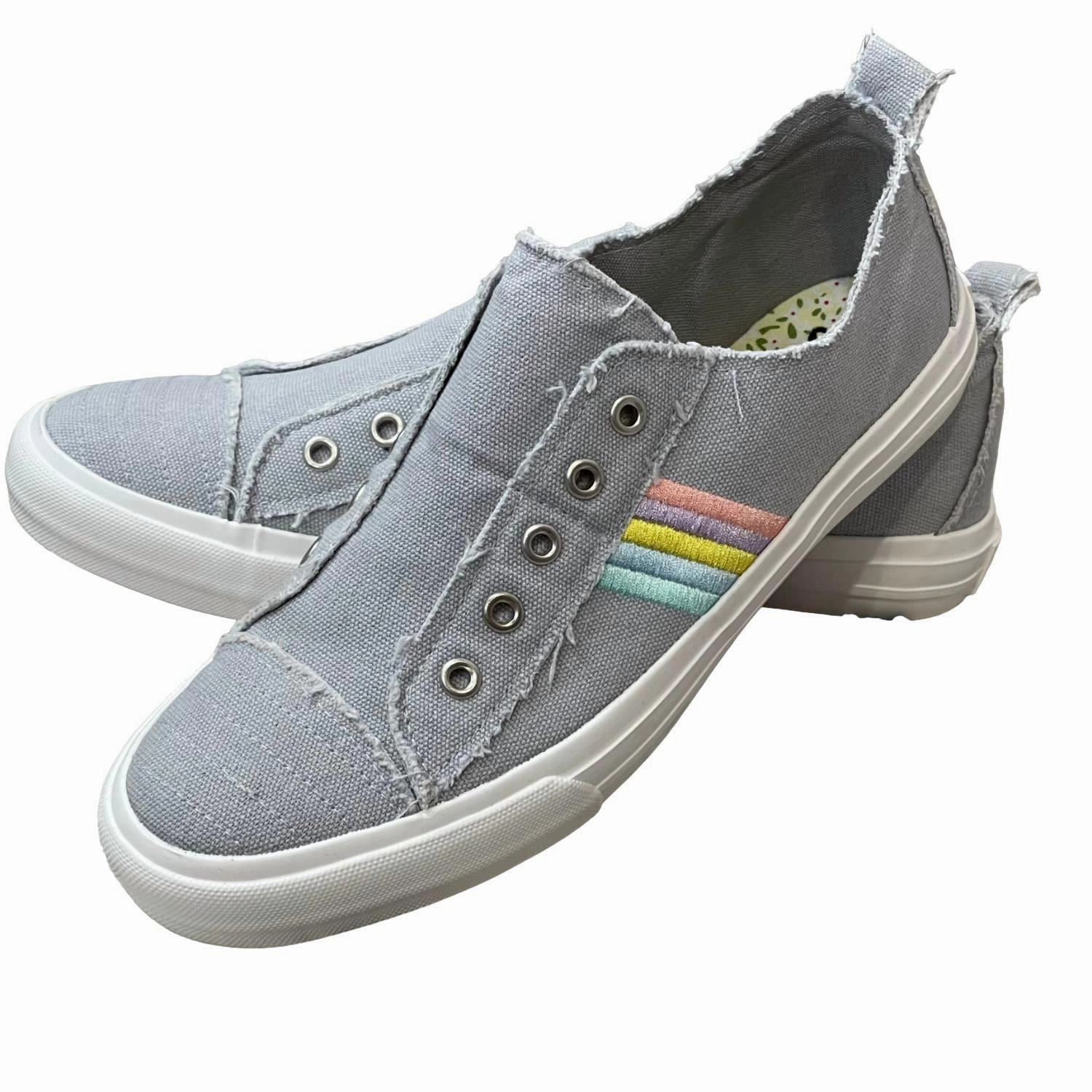 Durability Women's Over The Rainbow Sneakers In Grey