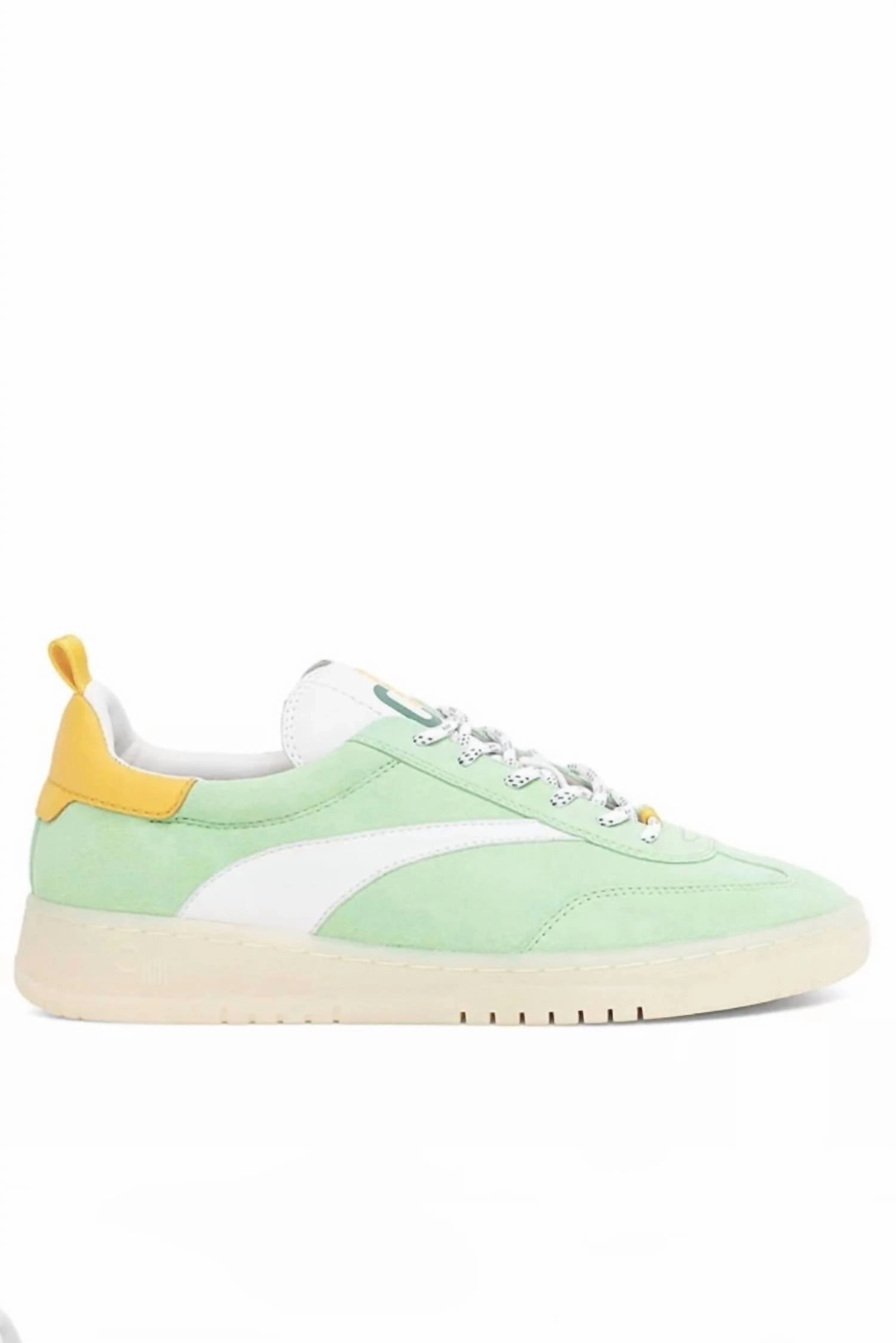 Supportive Design Women's Panama Sneakers In Cyber Green