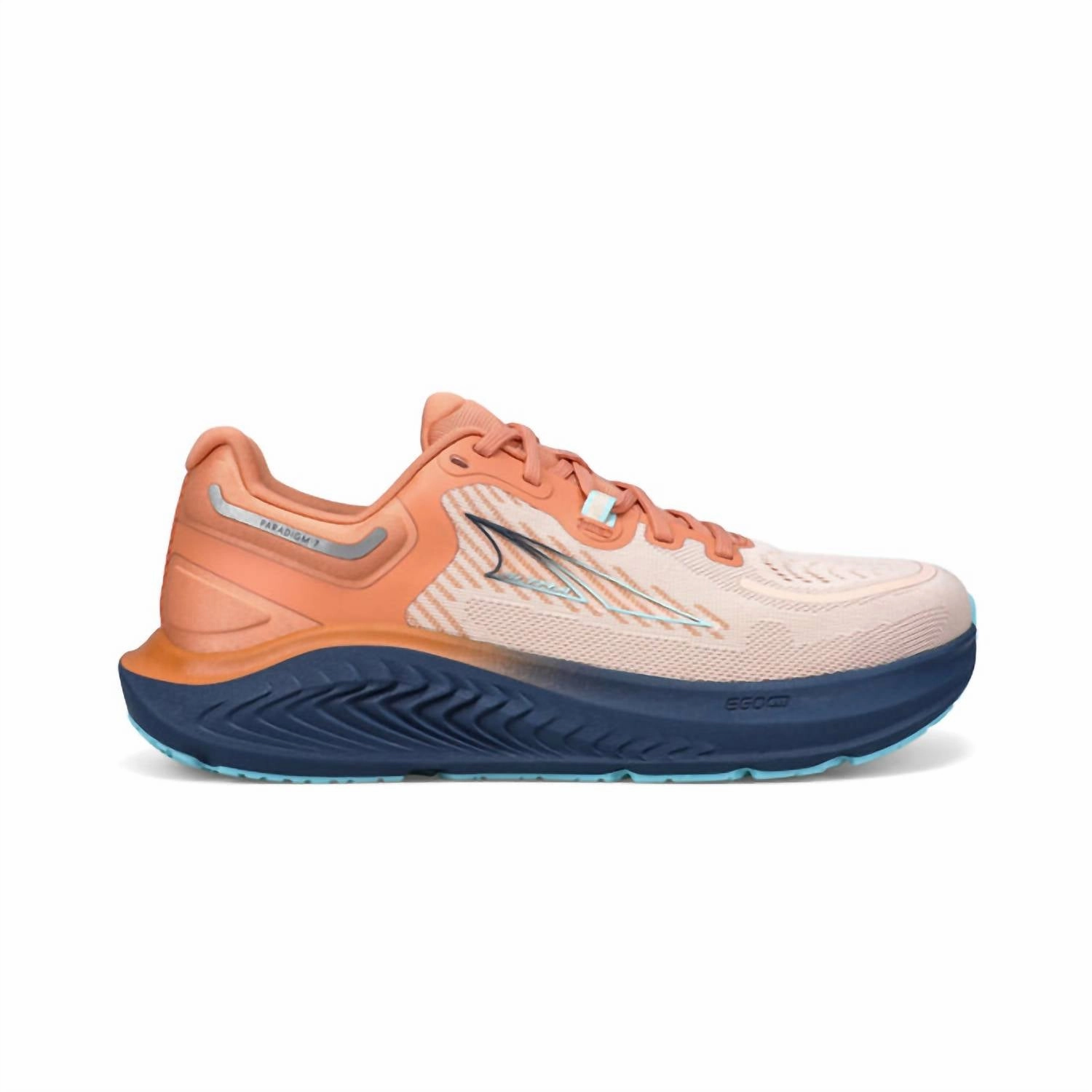Women's Paradigm 7 Shoes In Navy/coral Seamless Motion Efficiency Neutral Stride