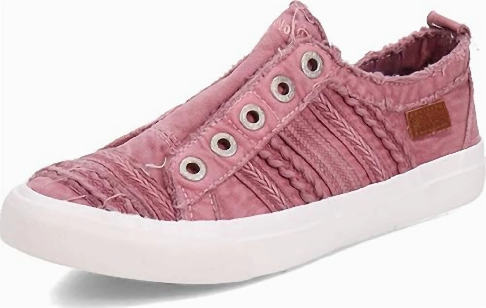Breathable Airflow Channels Women's Parlane Canvas Sneakers In Acai Color Washed