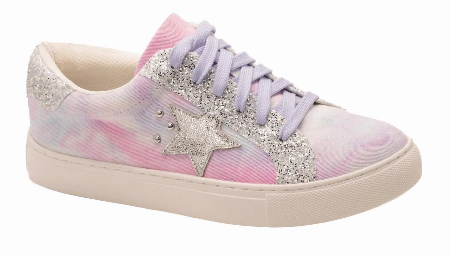 Women's Pastel Tie Dye Sneakers In Multi Zonal Support