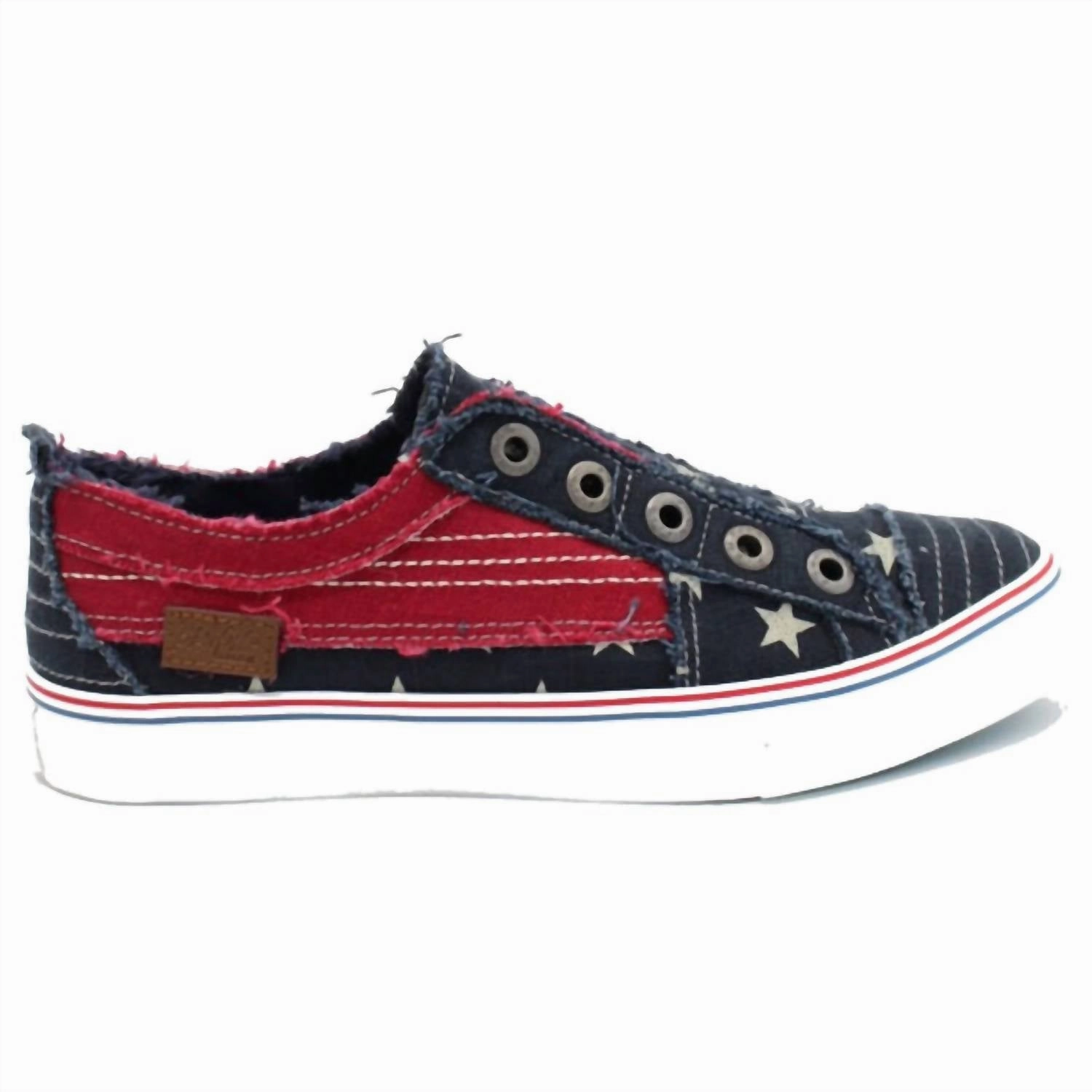 Foot Freedom Foam Comfort Women's Play Sneakers In Navy/red