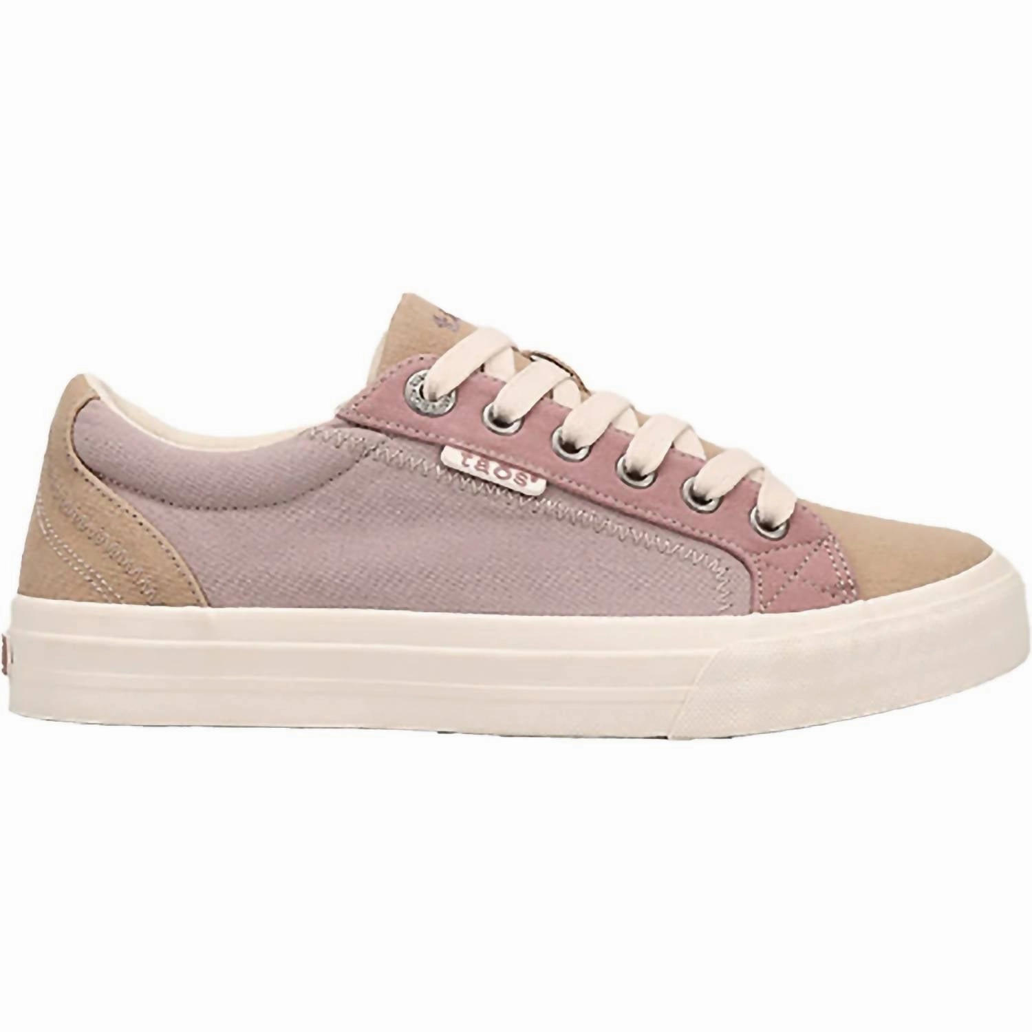 Women's Plim Soul Canvas Lace Up Sneakers In Tan/dusty Rose Multi Fashion Essential