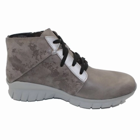 Women's Polaris In Fog Gray Leather/gray Marble Combo Running   Ready