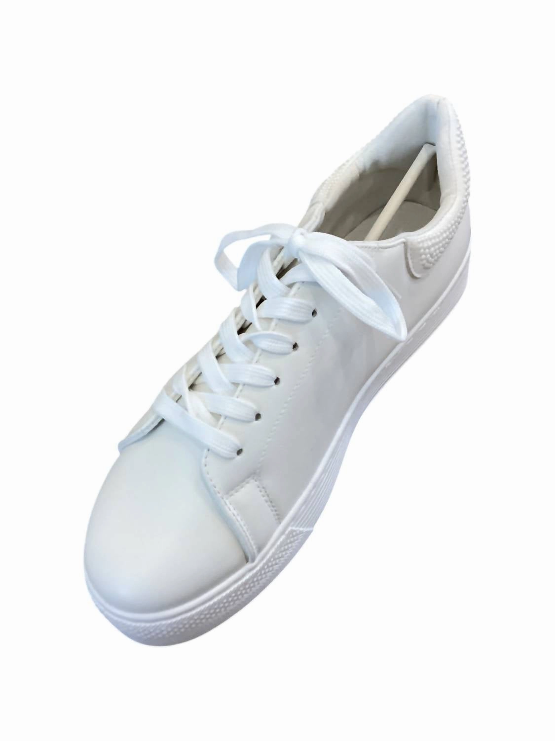 Basic Neutral Women's Qupid Sneakers In White Pearl