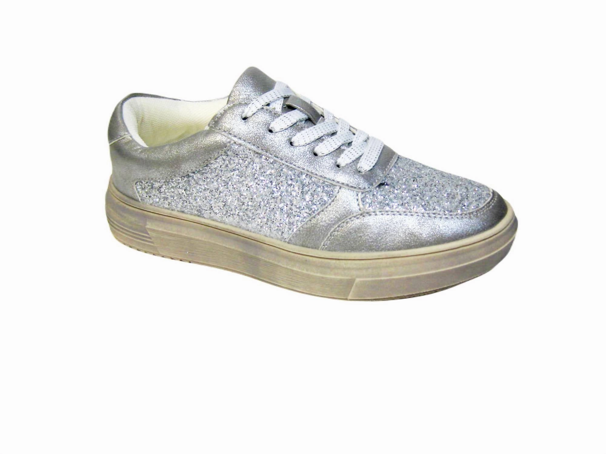 Breathable Material Ultra Cushioned Sole Women's Rad Sneaker In Silver Metallic