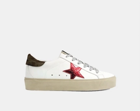 Women's Reba Star Sneakers In White/red Sport Inspired