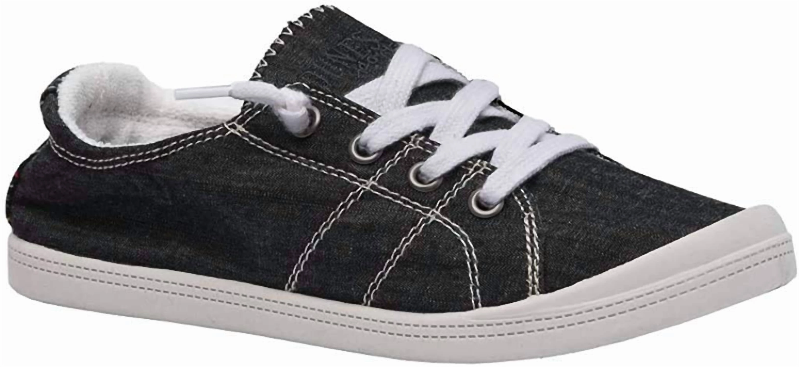 Women's Reesa Canvas Sneaker In Black Style Driven