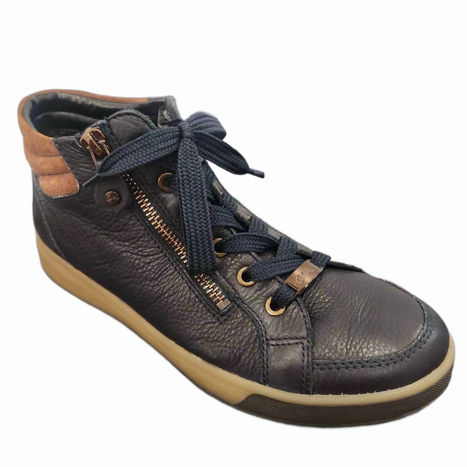 Women's Rei High Navy In Blue Calf Sock Like