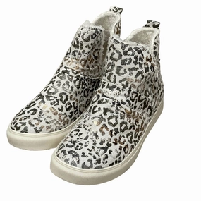 Impact-absorbing design Women's Rica Sneakers In White Leopard