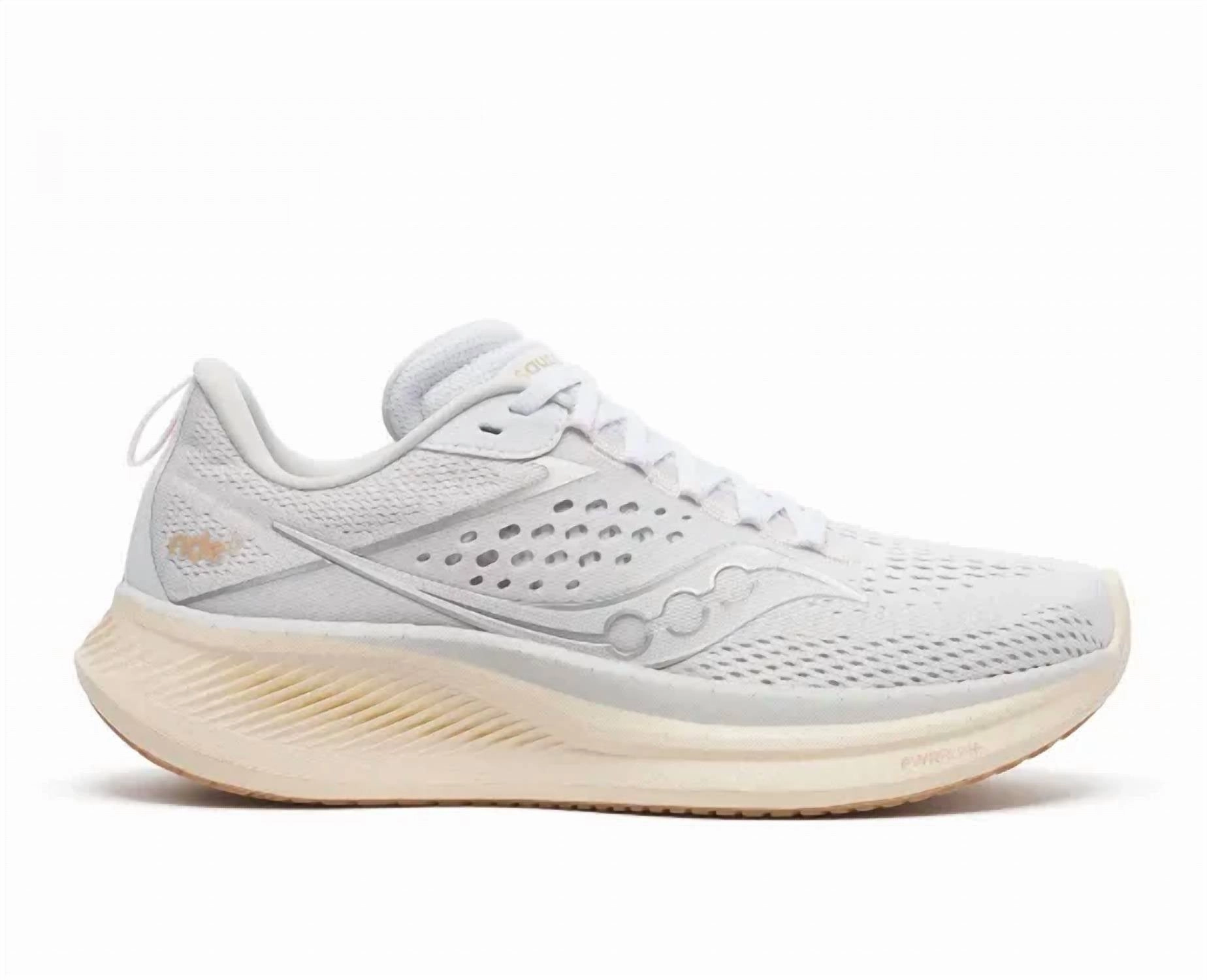 Women's Ride 17 Shoes In White/pearl Durable Synthetic Everyday Touch