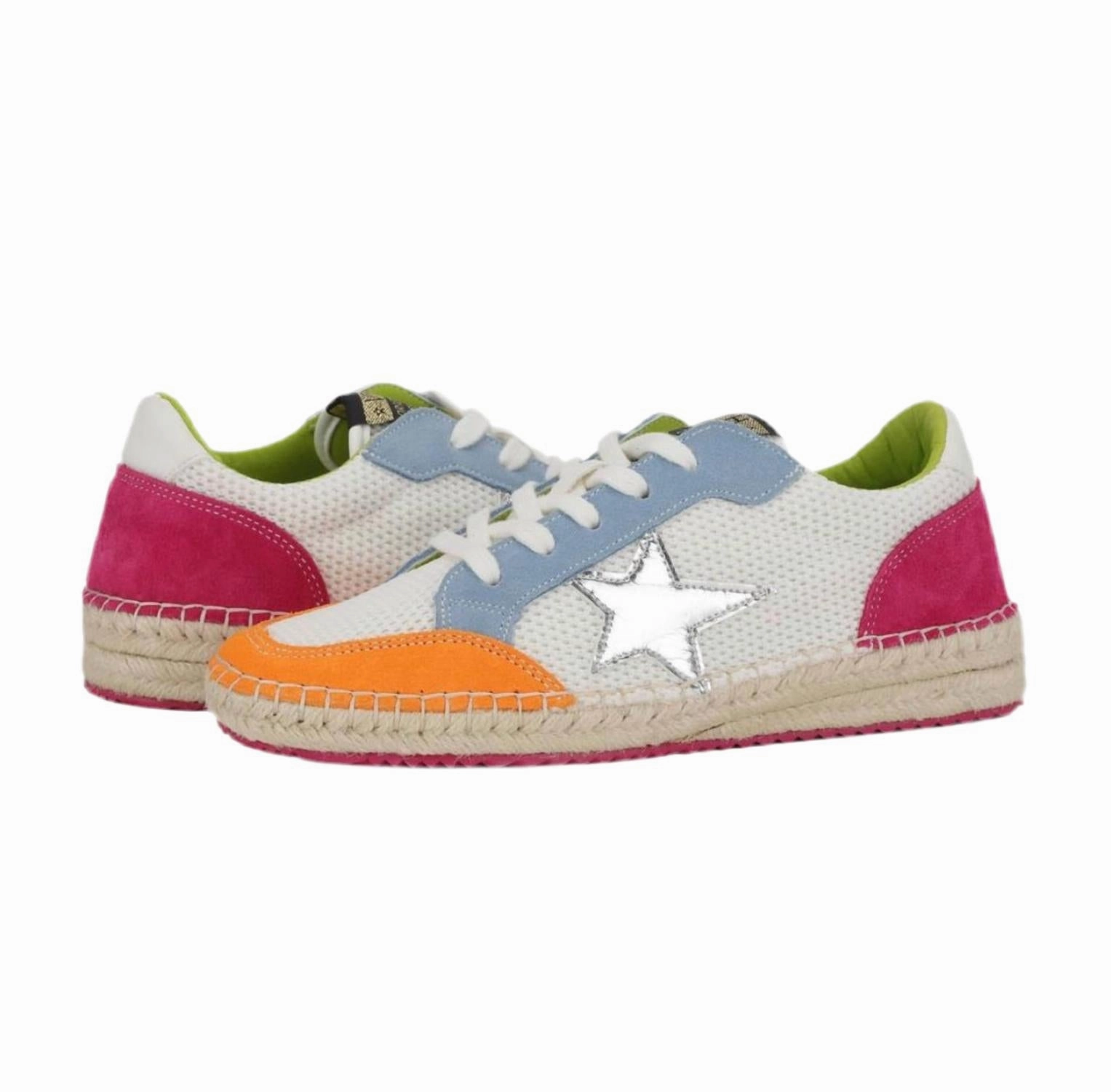 Women's Serene Sneaker In Blue/raspberry Lace Closure