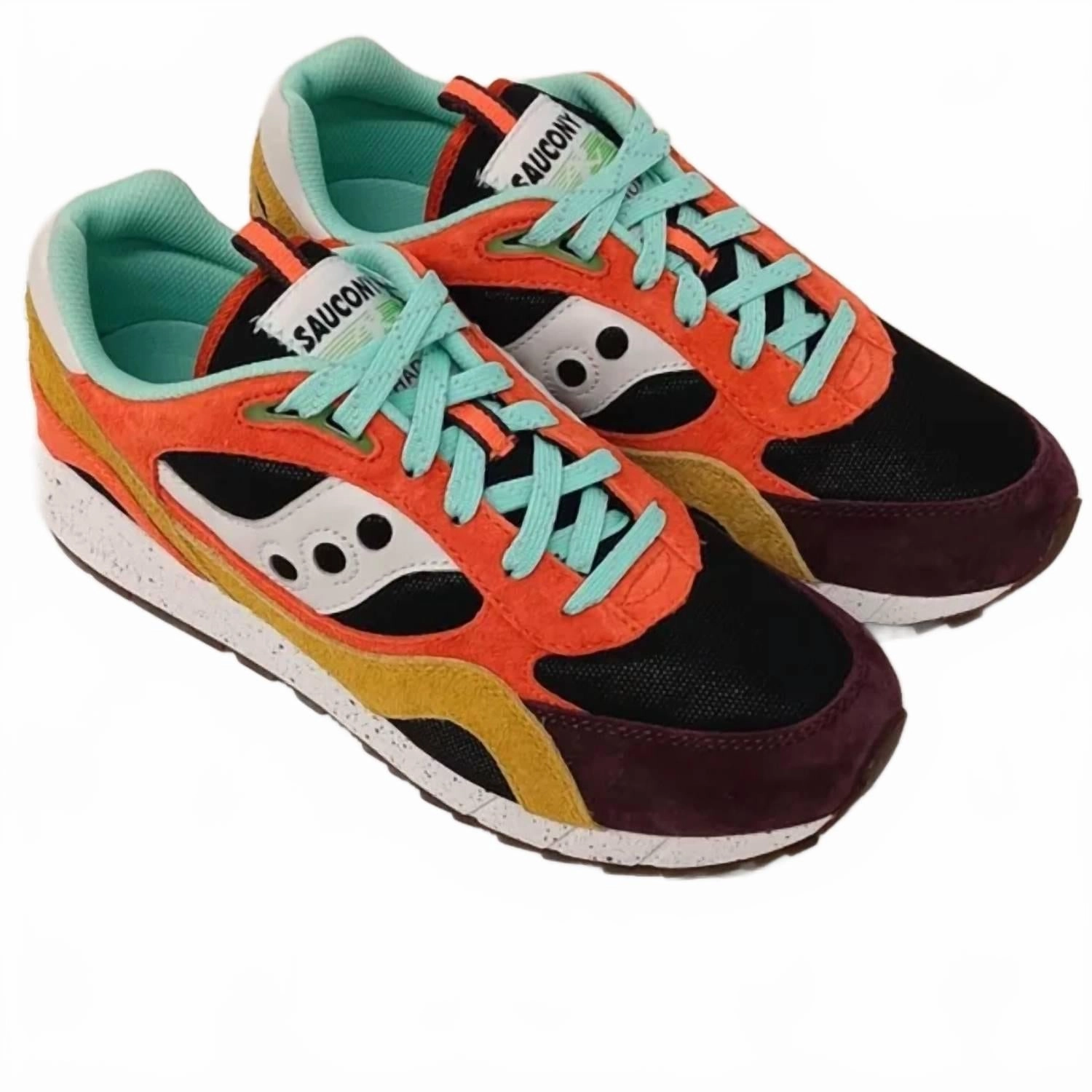 Air Light Seamless performance Women's Shadow 6000 Trailian Low Top Sneakers In Coral/mustard