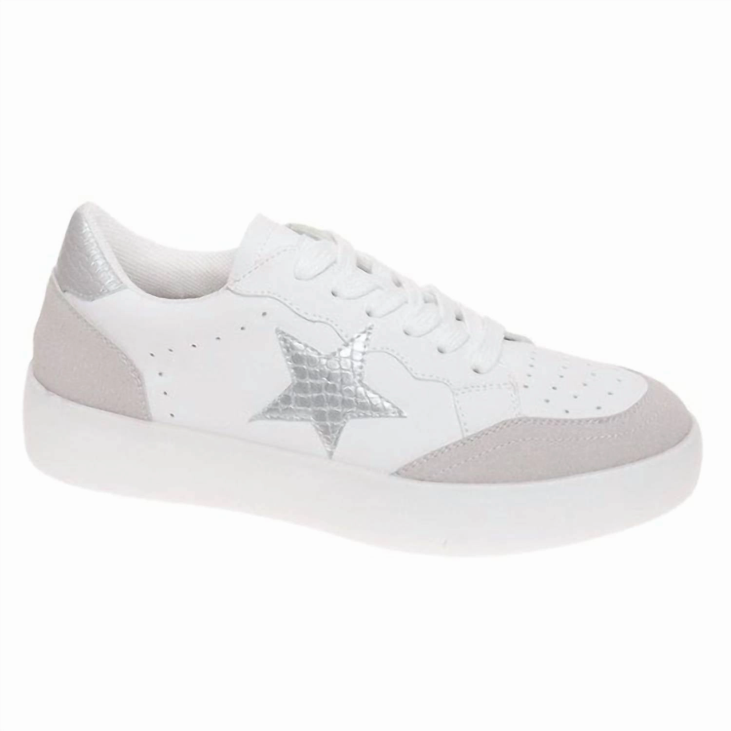 Long Sessions Weekend Sport Women's Shauna Star Combo Sneakers In Silver