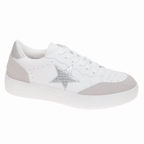 Women's Shauna Star Combo Sneakers In Silver Recycled Mesh Upper
