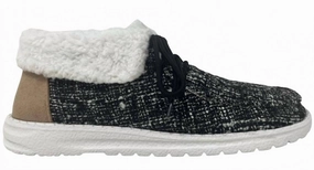 Kinetic Stability Women's Sherpa Lined Casual Shoe In Black