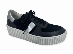 Aerodynamic Structure Multi Density Women's Shoe 3-203-27 In Black/silver