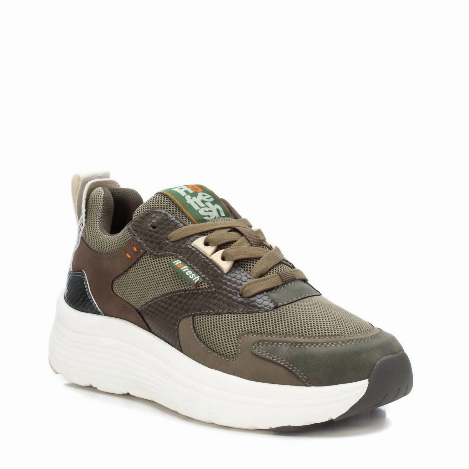 High Elasticity Treadmill Optimized Women's Sneakers In Khaki