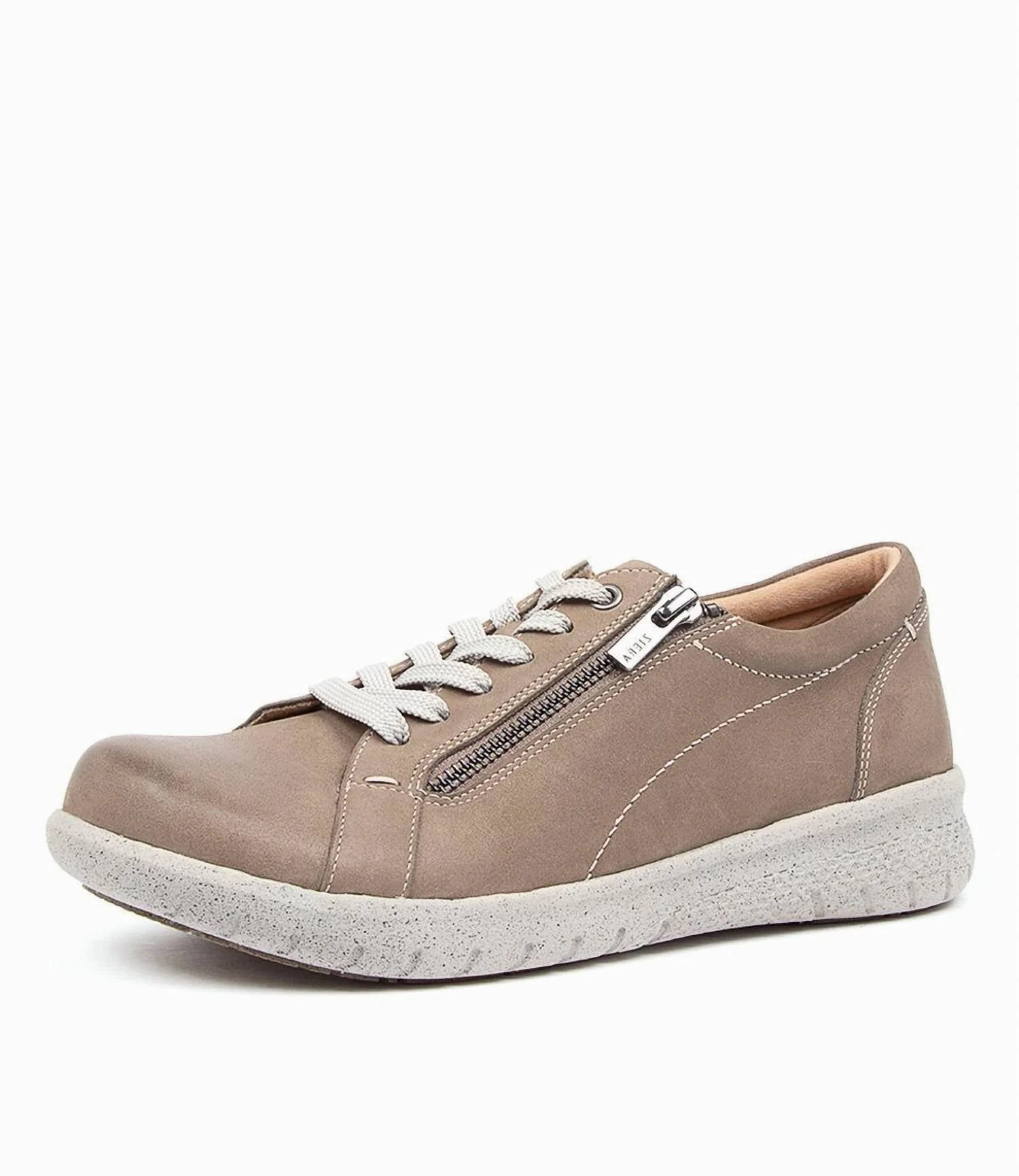 Women's Solar Sneakers In Taupe Leather Insole Support