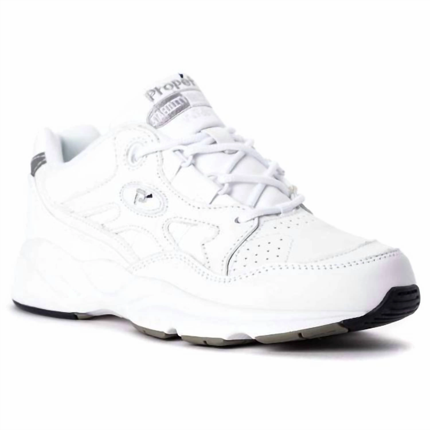 Women's Stability Walker Shoes - Standard Width In White All   Terrain Stretch tongue