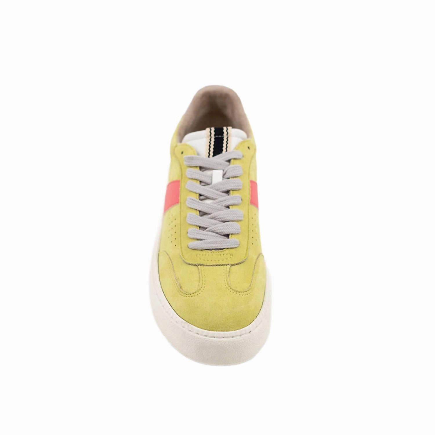 Women's Stacey Sneaker In Lime Comfort Style Shock-absorbent wear