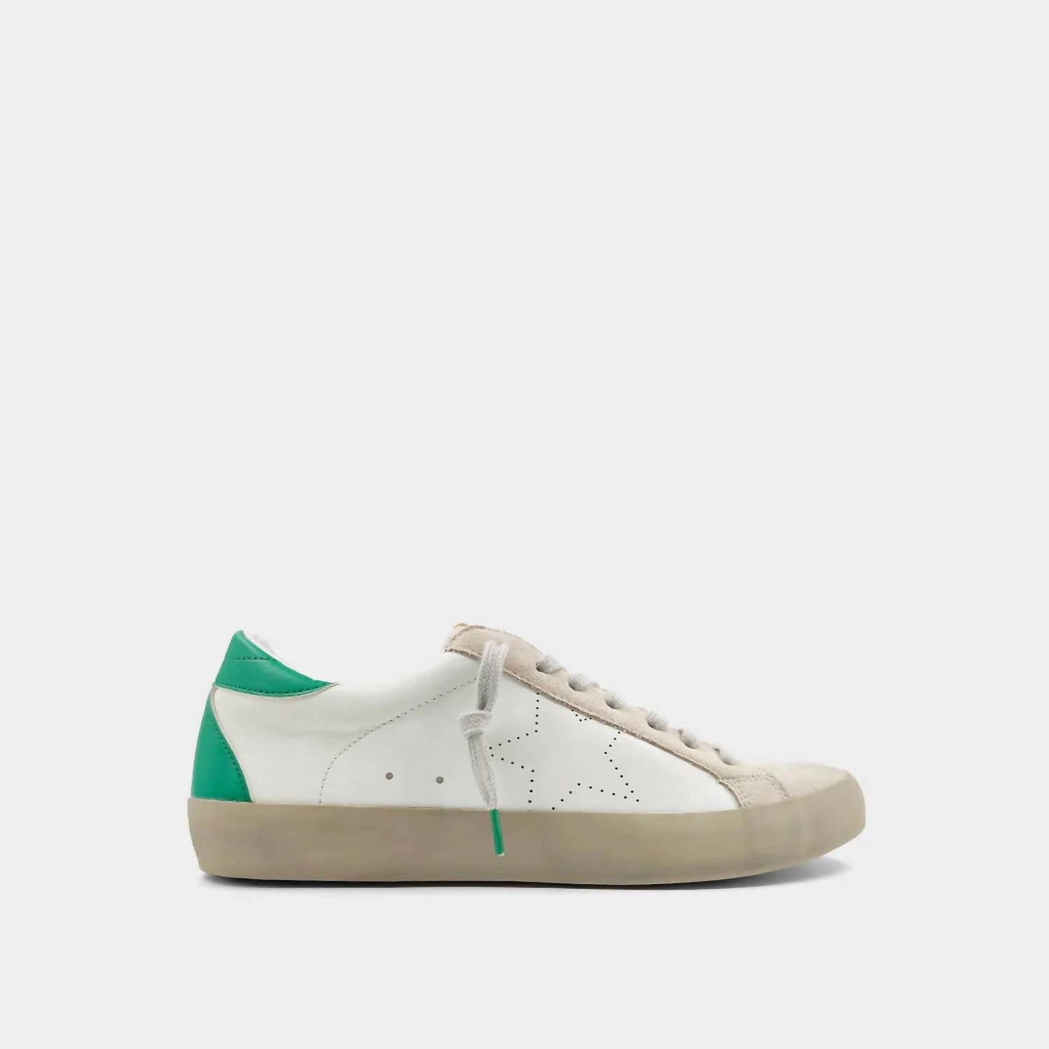 Traction Grip Women's Take A Step Back Sneakers In White/green