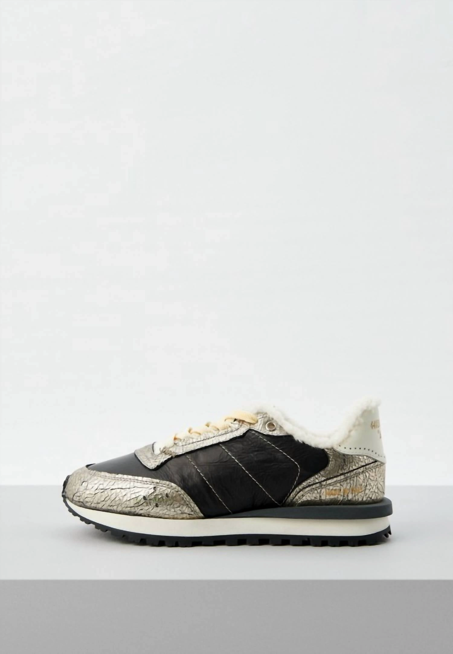 long lasting durability Anti Torsion Plate Women's Tenkei Prime Polar Fleece Art Sneaker In Platinum Crash Black