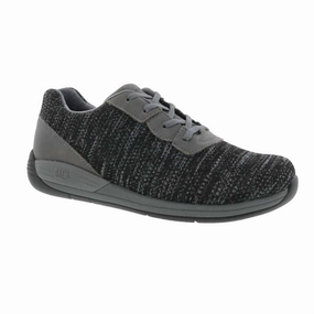 Women's Terrain Tie Knit Shoes In Black Combo Abrasion Resistant Reinforcement