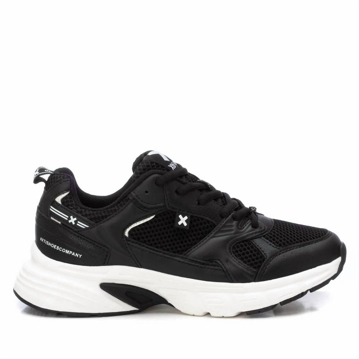 Women's Trainer Sneakers In Black Run Style Back friendly