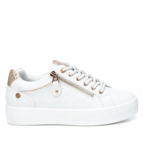 Women's Trainer Sneakers In White Contemporary Chic indoor activities