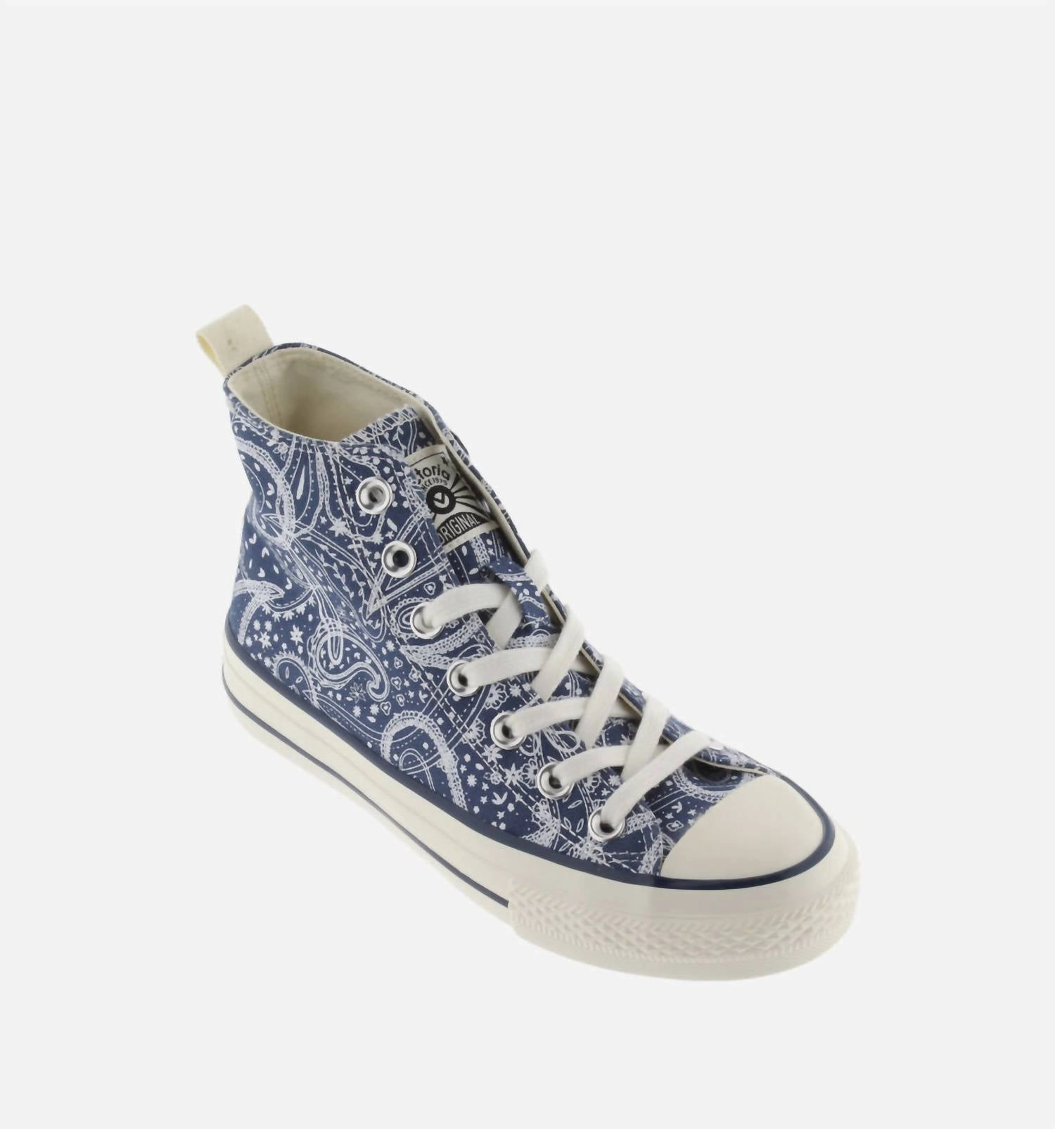 Women's Tribu Brillo Bandana Marino Canvas Sneakers In Blue Thermal Regulating Layer Zip   Up Style