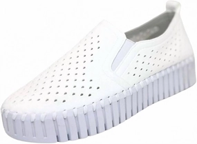 Women's Tulip Platform Sneaker In White 100 Comfort Adjust Shock Absorber