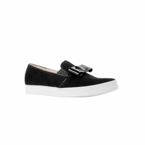 Women's Tux Bow Sneakers In Black Active Routine