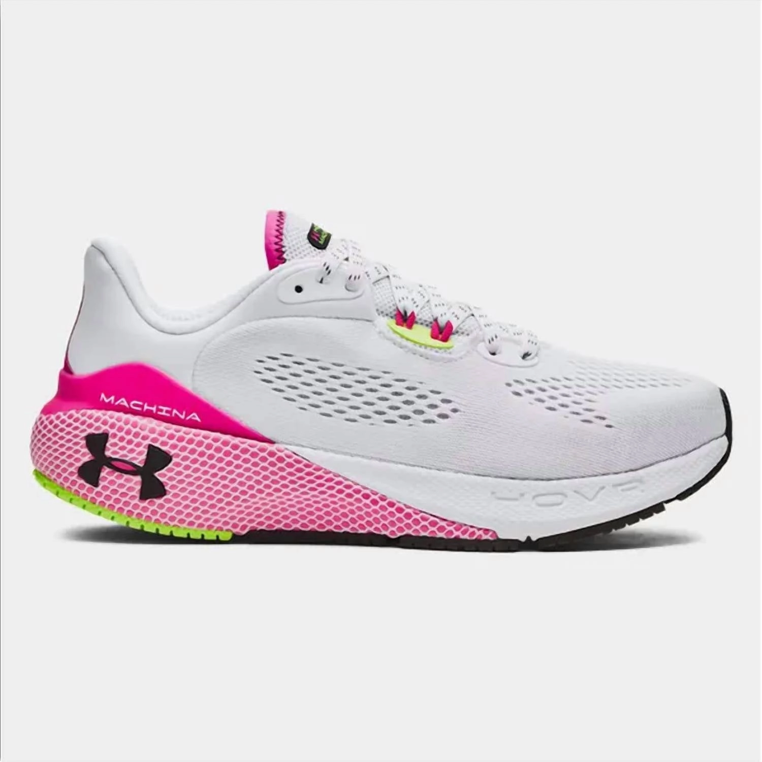 Women's Ua Hovr Machina 3 Running Shoe In White Supportive Base